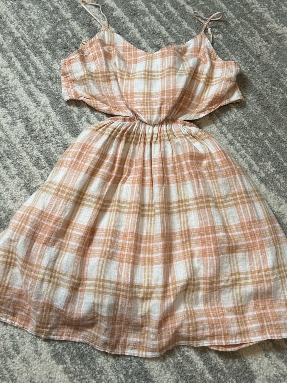 NWT American Eagle Plaid Strappy Summer Dress